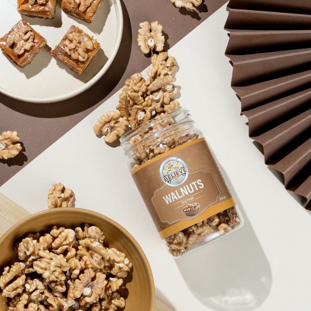 Walnut kernel selected